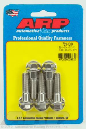 ARP - ARP M10 x 1.25 x 35 hex SS bolts 763-1004