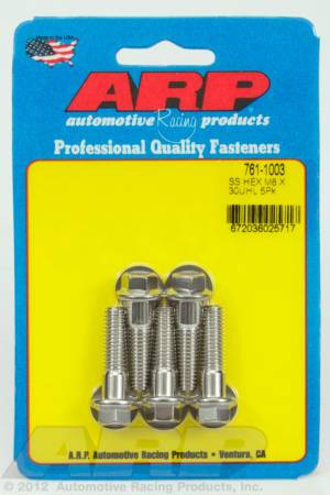 ARP - ARP M8 x 1.25 x 30 hex SS bolts 761-1003