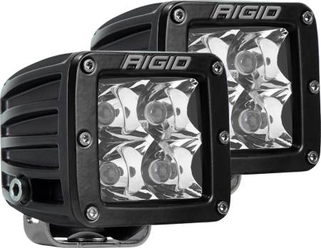 Rigid Industries - RIGID D-Series PRO LED Light, Spot Optic, Surface Mount, Pair