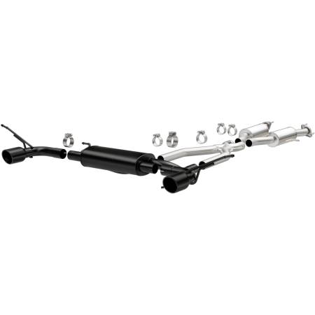 MagnaFlow Exhaust Products - MagnaFlow Cat-Back SS 2.5in Dual Split Rear 4in Black Tip 11-16 Jeep Grand Cherokee 5.7L V8/3.6L V6