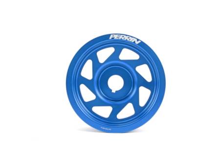 PERRIN Performance - Perrin 93-11 Subaru Impreza / 02-14 WRX / 04-21 STI EJ Crank Pulley - Blue (w/AC)