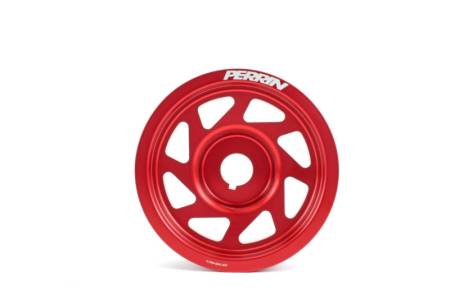 PERRIN Performance - Perrin 93+ Impreza (WRX/STi) Crank Pulley - Red (w/AC)