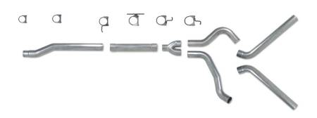 Diamond Eye Performance - Diamond Eye Exhaust System Kit, 2003-2007 Ford 6.0L Powerstroke F250/F350 (All Cab And Bed Lengths) 4In. Alumini