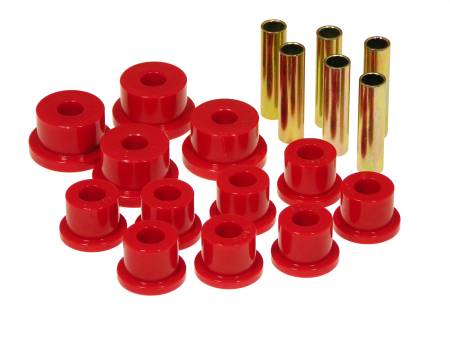 Prothane - Prothane Suzuki Samurai Spring & Shackle Bushings (Aftermarket Shackles) - Red