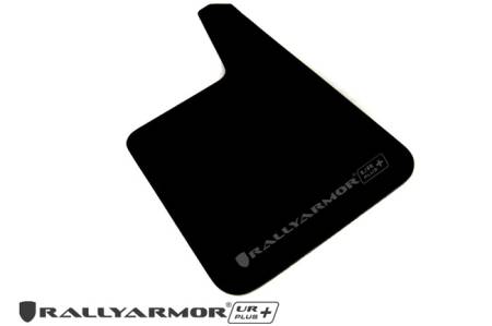 Rally Armor - Rally Armor Larger Universal fitment (No Hardware) UR Plus Black Mud Flap w/ Grey Logo