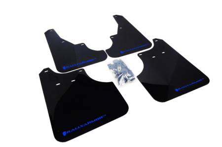 Rally Armor - Rally Armor 2009+ Subaru Forester UR Black Mud Flap w/ Blue Logo