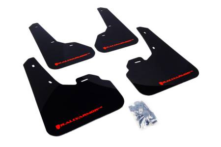 Rally Armor - Rally Armor 2010+ Mazda3/Speed3 UR Black Mud Flap w/ Red Logo