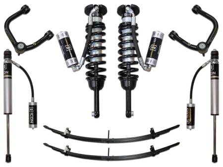 ICON Vehicle Dynamics - ICON 2005-2015 Tacoma 0-3.5" Lift/16-Up 0-2.75" Lift Stage 4 Suspension System With Tubular Upper Control Arms