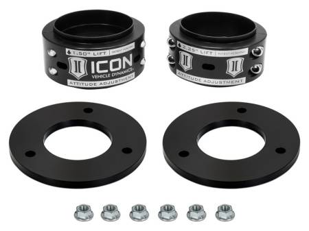 ICON Vehicle Dynamics - ICON 2019-Up Ford Raptor .5-2.25 Lift Attitude Ajustmenrt Collar Leveling Kit