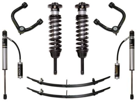 ICON Vehicle Dynamics - ICON 2005-2015 Tacoma 0-3.5" Lift/16-Up 0-2.75" Lift Stage 3 Suspension System With Tubular Upper Control Arms