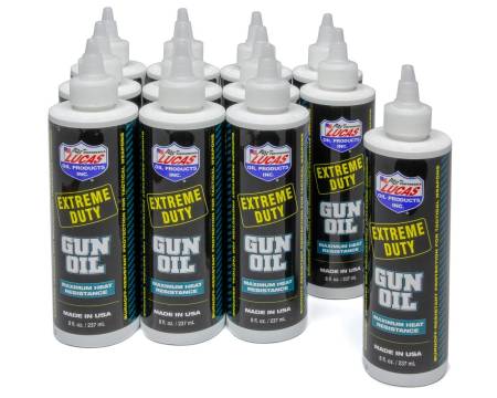 Lucas Oil - Lucas Gun Oil - Extreme Duty - 8.00 oz Squeeze Bottle - Set of 12