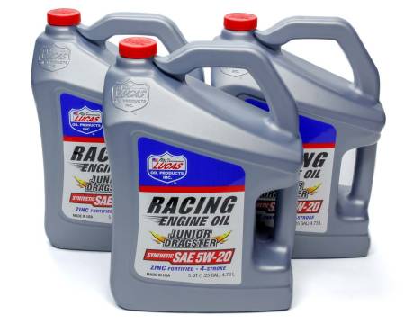 Lucas Oil - Lucas Jr. Dragster-Karting Oil 5w20 Case 3 x 5 Qt Jug