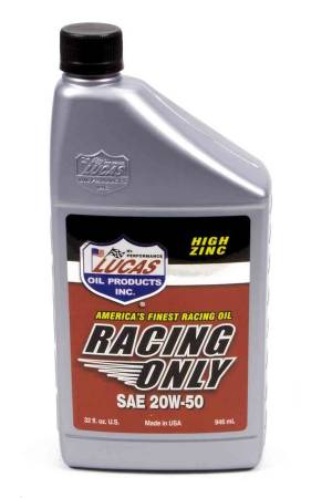 Lucas Oil - Lucas Motor Oil - Racing - 20W50 - Conventional - 1 qt - Each