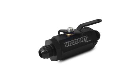 Vibrant Performance -10AN to -10AN Male Shut Off Valve - Black