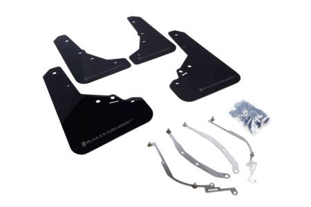 Rally Armor - Rally Armor 12+ Fiat 500 (Pop/Sport/Lounge/Abarth) Black Mud Flap w/ Grey Logo