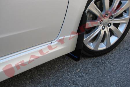 Rally Armor - Rally Armor 08-10 WRX (hatch & sedan) / 08-11 Subaru 2.5i UR Black Mud Flap w/ Blue Logo