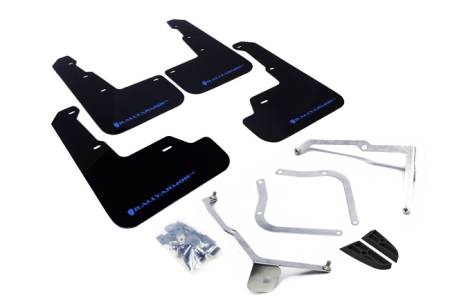 Rally Armor - Rally Armor 15+ Subaru WRX & STi Sedan Only UR Black Mud Flap w/ Blue Logo