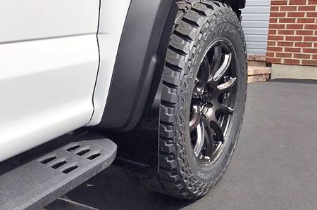 Rally Armor - Rally Armor 17-19 Ford F-150 Raptor UR Black Mud Flap w/ Dark Grey Logo