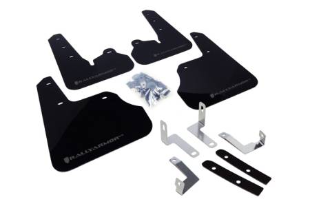 Rally Armor - Rally Armor 12+ Subaru Impreza 5dr Hatch/4dr Sedan UR Black Mud Flap w/ Grey Logo