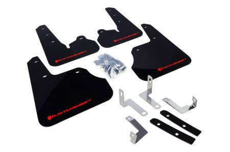 Rally Armor - Rally Armor 12+ Subaru Impreza 5dr Hatch/4dr Sedan UR Black Mud Flap w/ Red Logo