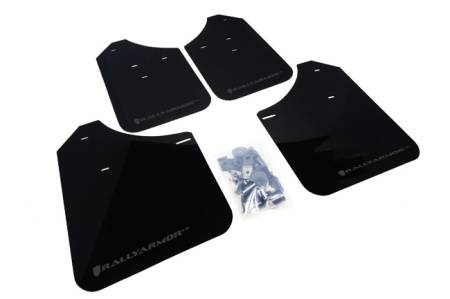 Rally Armor - Rally Armor 02-07 Subaru WRX/STI/RS/2.5i (wagons req mod) UR Black Mud Flap w/ Grey Logo