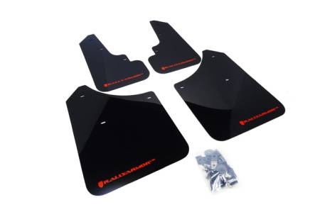 Rally Armor - Rally Armor 2003-2008 Subaru Forester UR Black Mud Flap w/ Red Logo