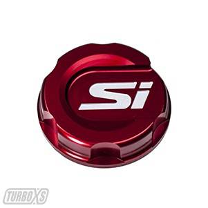 Turbo XS - Turbo XS Oil Cap Red Si Logo 2017 Honda Civic.