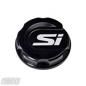 Turbo XS - Turbo XS Oil Cap Black Si Logo 2017 Honda Civic.