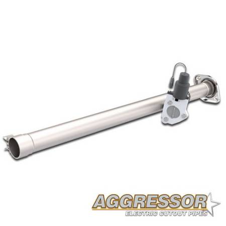 QTP (Quick Time Performance) - QTP 15-18 Ford F-150 CC/EC Standard Bed 2.5in 304SS Aggressor Cutout Mid Pipe