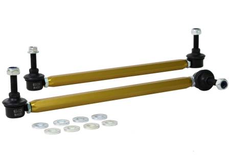 Whiteline - Whiteline 06/05+ Ford Focus LS / 05/09+ Mazda 3 BK Front Swaybar Link Kit H/Duty Adj Steel Ball