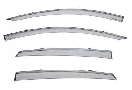 WellVisors - WellVisors Side Window Deflectors Honda Accord 2018+ Sedan w/ Black Trim