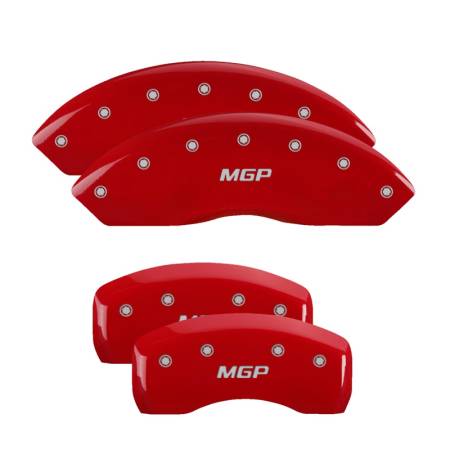 MGP Caliper Covers - MGP Caliper Covers Red finish, Silver MGP for 2013-2019 Nissan Altima