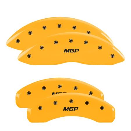 MGP Caliper Covers - MGP Caliper Covers Yellow finish, Black MGP for 2017-2019 Nissan Titan