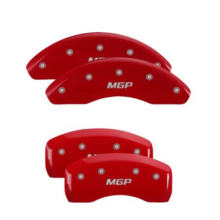 MGP Caliper Covers - MGP Caliper Covers Red finish, Silver MGP for 2019-2020 Toyota Avalon / 2018-2018 Toyota Camry