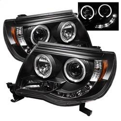 Spyder Auto - Spyder Toyota Tacoma 05-11 Projector Headlights LED Halo LED Black High H1 Low H1 PRO-YD-TT05-HL-BK