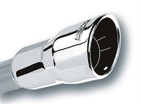 Borla - Borla 3in Inlet 4.25in Round Rolled Angle Cut x 4in Long Universal Exhaust Tips