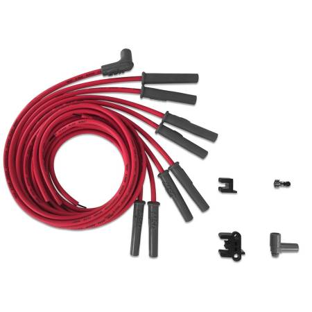 MSD Ignition - MSD Wire Set, Super Conductor, Multi-Angle Plug, HEI Cap