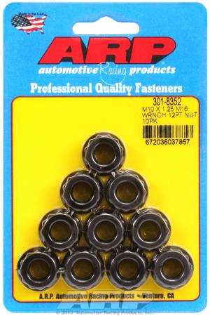 ARP - ARP M10 X 1.25 M16 socket 12pt nut kit 301-8352