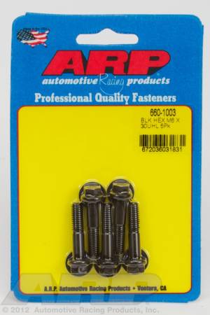 ARP - ARP M6 x 1.00 x 30 hex black oxide bolts 660-1003