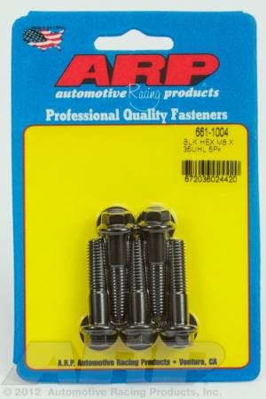 ARP - ARP M8 x 1.25 x 35 hex black oxide bolts 661-1004