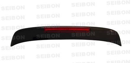 Seibon Carbon - Seibon SP-style carbon fiber rear spoiler w/LED for 1992-1995 Honda Civic HB