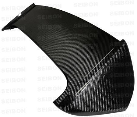 Seibon Carbon - Seibon STI-style Carbon Fiber Rear Spoiler for 2008-2011 Subaru Impreza/WRX/STi HB, LED light included