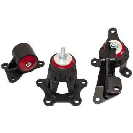 Innovative Mounts - Innovative 98-02 Accord F-Series Black Steel Mounts 75A Bushings (Auto Trans)