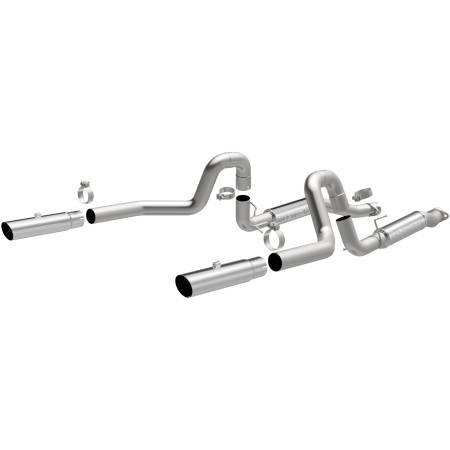 MagnaFlow Exhaust Products - MagnaFlow 99-04 Mustang Mach 1 V8 4.6L Dual Split Rear Exit Stainless Cat-Back Performance Exhaust