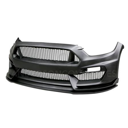 Anderson Composites - Anderson Composites 15-16 Ford Mustang GT350 Style Fiberglass Front Bumper w/ Front Lip