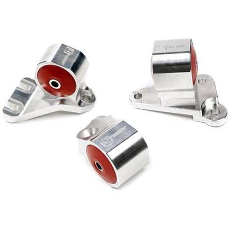 Innovative Mounts - Innovative 90-91/92-93 Acura Integra GS-R Silver Aluminum Billet Mount Kit 60A Bushings (Cable)