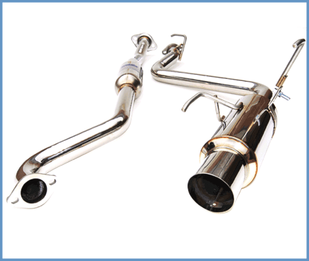 Invidia - Invidia 08-11 Subaru Impreza Non-Turbo N1 Stainless Steel Tip Resonator 63mm Piping Cat-back Exhaust