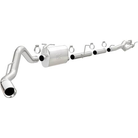 MagnaFlow Exhaust Products - MagnaFlow Sys Cat-Back 11-15 Ford Super Duty F250 6.2L EC CC, SS 3.5in Single Rear Pass Side Ext 5in Tip