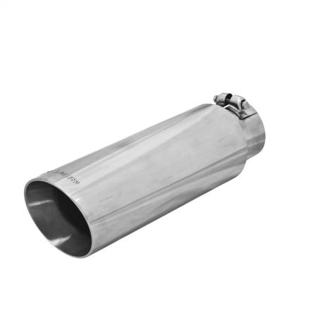 Flowmaster - Flowmaster Exhaust Tip - 4.00 In. Angle Cut Polished Ss Fits 3.00 In. Tubing (Clamp On)