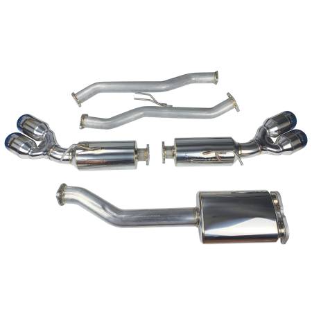 Injen - Injen 10-13 Hyundai Genesis Coupe 2.0L(t) 4cyl SS Exhaust w/ 76mm Y-Pipe Resonator/Molded SS Flanges